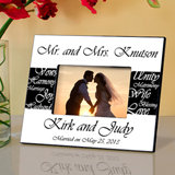 Mr. and Mrs. Personalized Wedding Frame