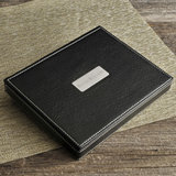 Personalized Deluxe Leather Valet