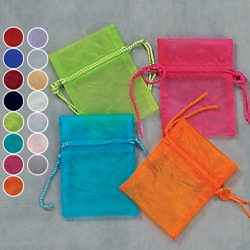 3x4 Sheer Organza Pouch (Pack of 12)