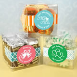 Personalized Clear Favor Boxes (2" x 2" x 2")
