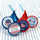 Patriotic Colored Foil Hershey's Kisses