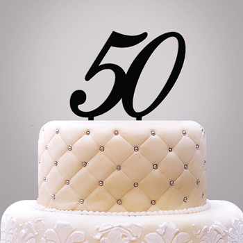 Personalized Number Cake Topper