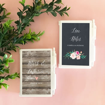 Personalized Floral Garden Notebook Favors