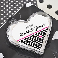 Clearly in Love Heart Acrylic Favor Boxes