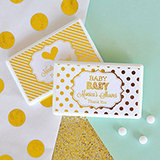 Personalized Metallic Foil Mini Mint Favors - Baby