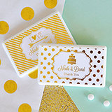 Personalized Metallic Foil Mini Mint Favors - Wedding