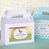 Personalized Metallic Foil Mini Gable Boxes (set of 12) - Baby