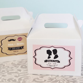 Vintage Wedding Mini Gable Boxes (set of 12)