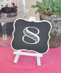 Framed Chalkboard Table Easels