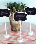 Framed Chalkboard Place Card Stands