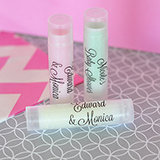 Personalized Lip Balm Tubes with Clear Labels