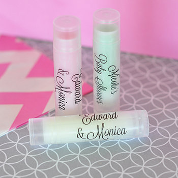 Personalized Lip Balm Tubes with Clear Labels