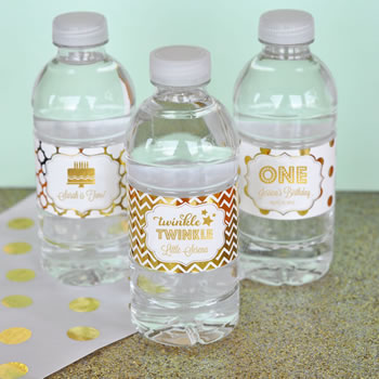 custom water bottle labels birthday