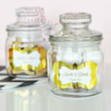 Personalized Metallic Foil Mini Cookie Jars  - Wedding