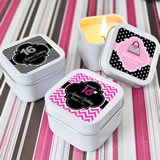 Sweet Sixteen (or 15) Square Candle Tins