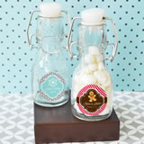 "A Winter Holiday" Personalized Mini Glass Bottles