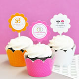 Theme Cupcake Wrappers & Cupcake Toppers (Set of 24)