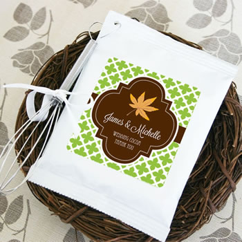 "Fall for Love" Personalized Hot Cocoa + Optional Heart Whisk