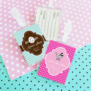 Baby Shower Acrylic Luggage Tags