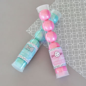Baby Shower Personalized Candy Tubes