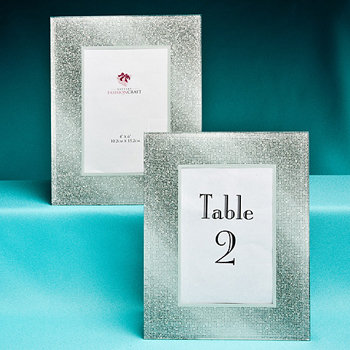 Glitz and Glamour Table Number Frames