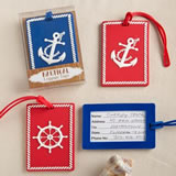 Nautical luggage tags From Gifts By Fashioncraft