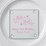 Personalized Stylish coasters from fashioncraft - birthday design