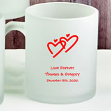 Design your own personalized 11oz frosted glass coffee mug