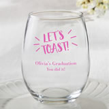 Personalized 9 oz Stemless Wine Glasses From Fashioncraft - Celebration Design