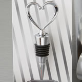All Metal Heart Wine Bottle Stopper from fashioncraft