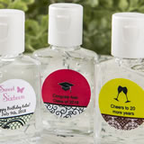 Anniversary, Sweet 16 Personalized expressions hand sanitizer favors