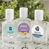 Religious Personalized expressions hand sanitizer favors