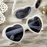 Heart Shaped white Sunglasses