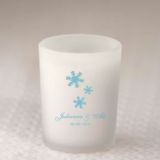 Personalized Winter Votive Favors