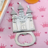castle themed silver metal bottle opener
