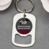 personalized expressions stainless steel small key chain bottle opener