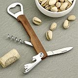 natural wood multi-function bar tenders tool