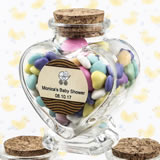 Baby Shower Personalized Expressions Collection heart shaped glass jars