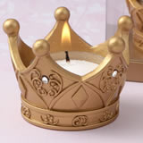 Royal gold Crown tea light candle from fashioncraft