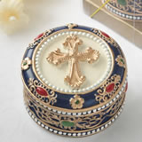 Cross Rosary box - trinket box