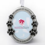 pet memorial ornament - no longer by our side, forever in our hearts - gift box