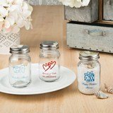 Anniversary, Baby Shower, Birthday Silk screened Personalized 3.5 oz. glass mason jar