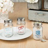 Anniversary, Baby Shower, Birthday Silk screened Personalized 3.5 oz. glass mason jar