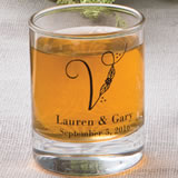 Shot glass or votive from Fashioncraft's Silkscreened Monogram Collection