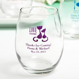 Personalized Wine Tumbler — White Confetti Box