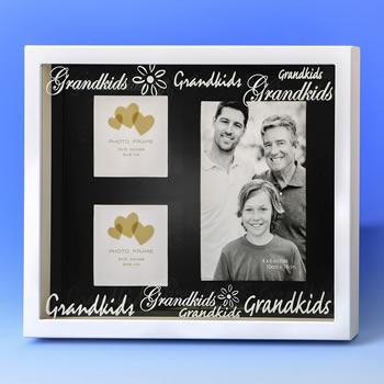 Grandkids SHADOW BOX collage from gifts by Fashioncraft