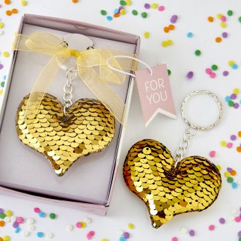Gold on sale heart keychain