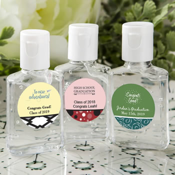 personalized expressions hand sanitizer favors - graduation design