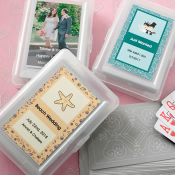 Personalized  expressions collection playing cards with a designer top