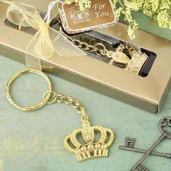 Gold metal crown design Key chain